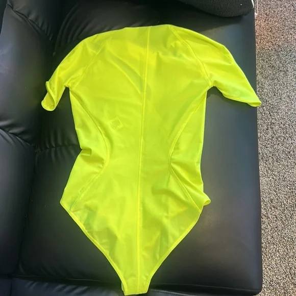 Thierry Mugler Vibrant Yellow Bodysuit size 36 US S - Picture 8 of 10